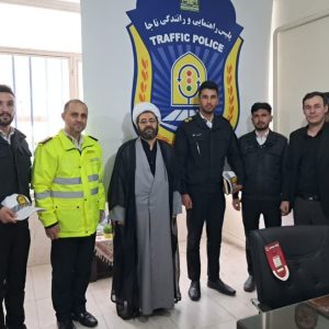 امام جمعه شهرستان سراب در پلیس راه سراب