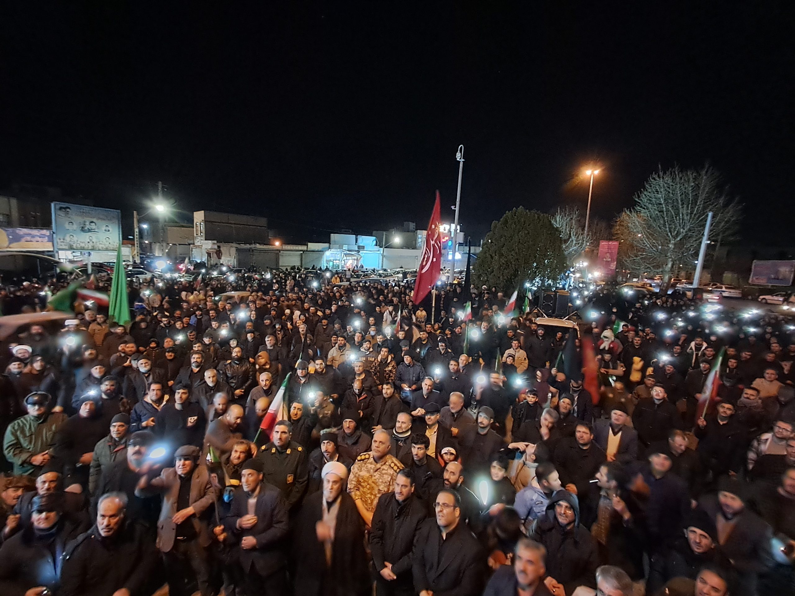 اجتماع حماسی مردم سراب امروز ۱۵اسفند