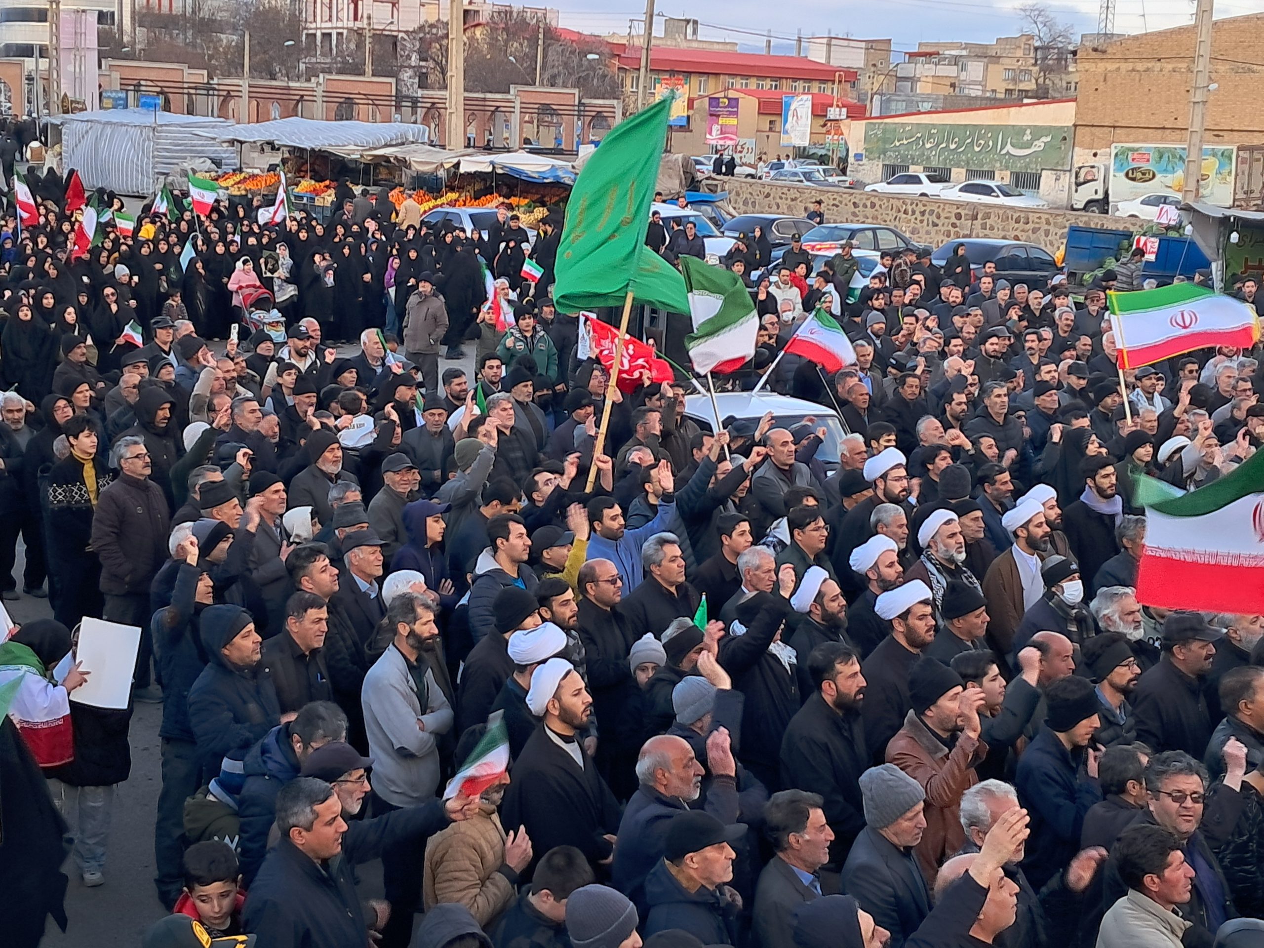 مراسم اربعین رهبر شهید در شهر سراب